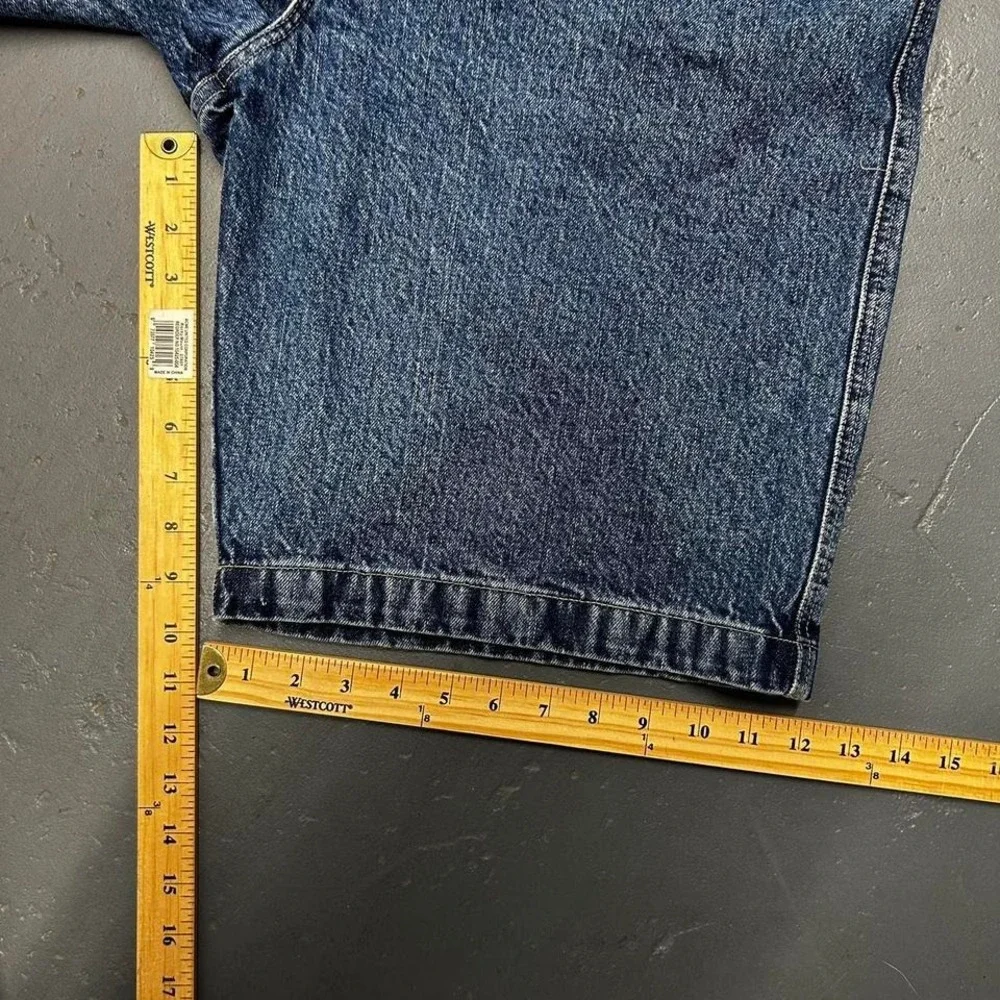 Vintage Y2K Unionbay baggy wide leg long carpenter denim jean shorts jorts